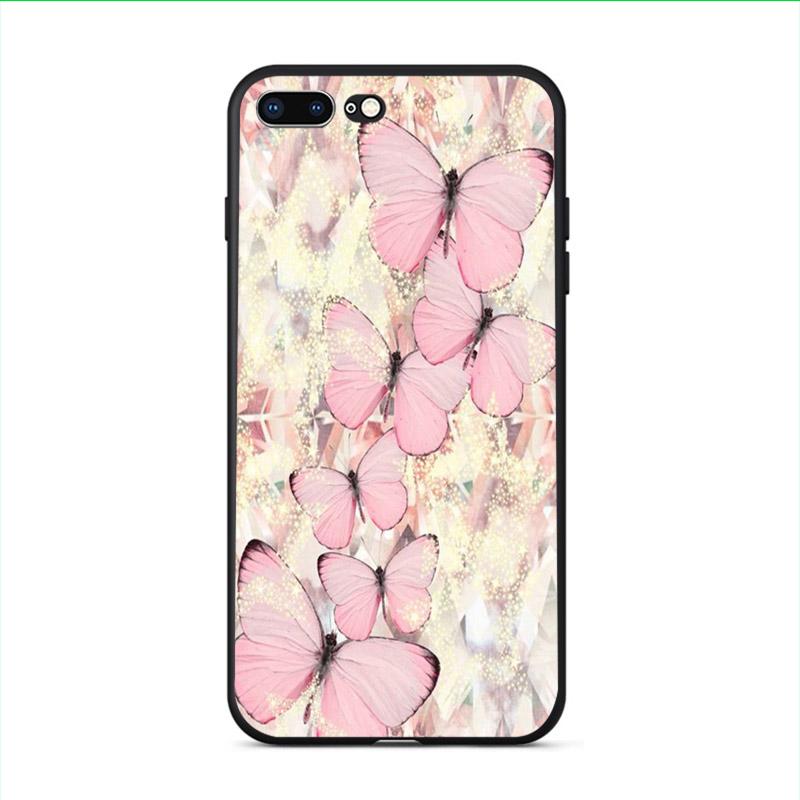 Милый чехол для телефона с бабочкой для iphone 11 11Pro Max, черный чехол из ТПУ, мягкие чехлы из ТПУ XR XS MAX X 7 8 6 6s plus 5 5S SE 2020, чехол Fundas