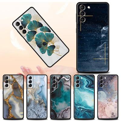 Чехол для Samsung Galaxy S20 FE S21 Ultra 5G S10 Lite S10e S9 S8 Plus S22 черный чехол для телефона TPU шикарный мраморный золотой фольгированный арт