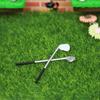 Mini Golf Clubs With Bag Model For Doll House Decoration Dollhouse Miniature Accessories Miniature Scene Model Microlandscape
