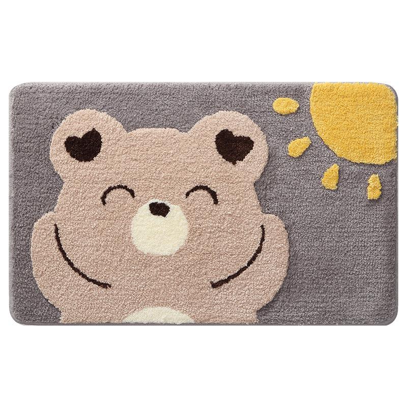 Новый мультяшный коврик для пола в ванной комнате с сильным водопоглощением, бытовой ворс, коврик для пола в туалете, коврик для двери в гостиную, спальню
