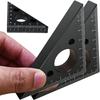 Треугольная линейка с прямым углом из алюминиевого сплава DIY Карманная линейка Измеритель высоты Измерительные инструменты для деревообработки Строительство Инженерные измерители
