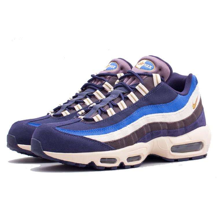 Nike Air Max 95 Черненая Синяя Светло-Кремовая 538416-404