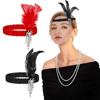 Party Dress Accessories Hair Accessories Headdress Gatsby Flapper Feather Headband Bridal Headpiece