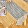 1 шт. LOZUJOJU простая и универсальная черная клетчатая набивная хлопковая льняная скатерть для обеденного стола, декора кухни, домашнего стола, домашнего декора
