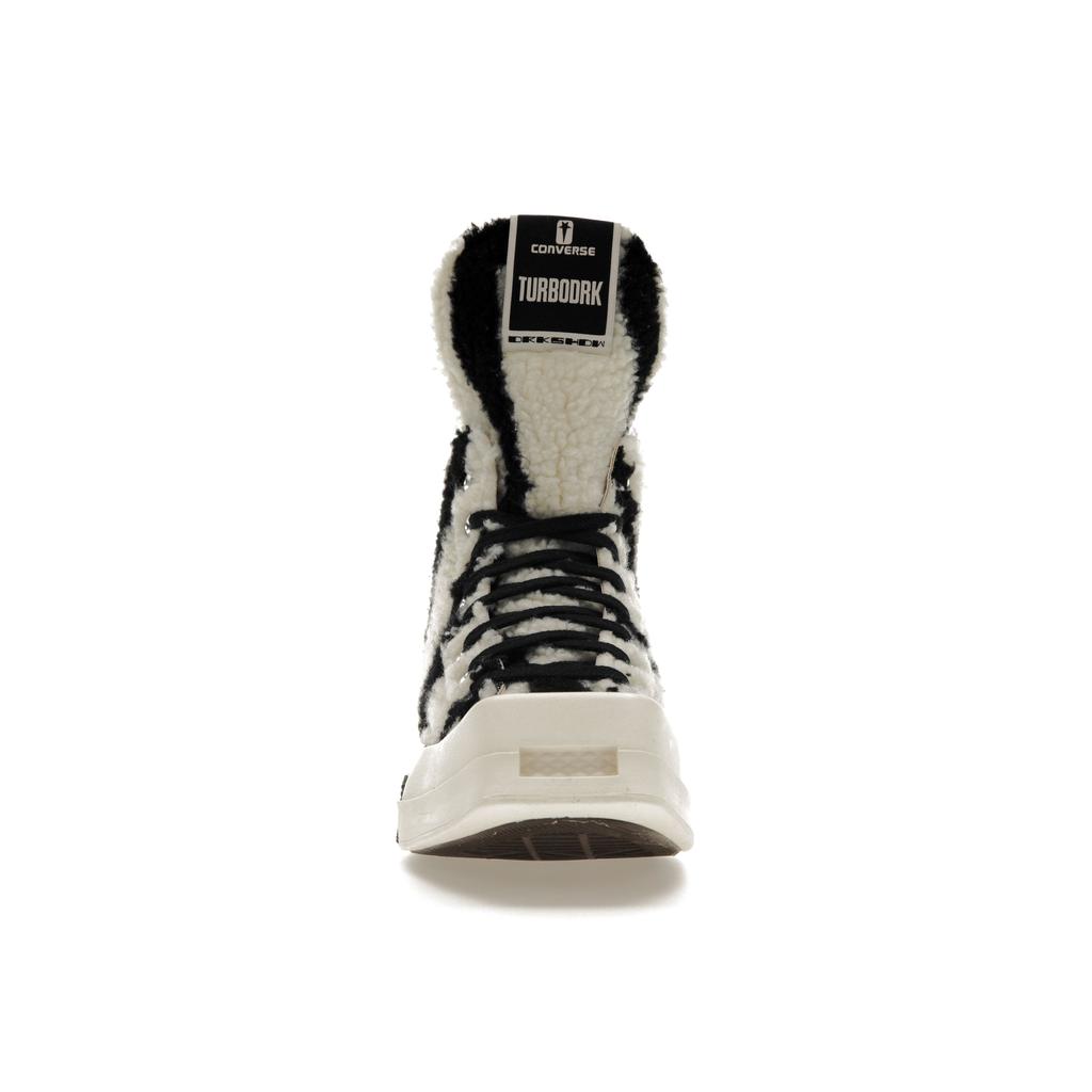 Rick Owens x Converse DRKSHDW TURBODRK Chuck 70 High Зебра Унисекс Кроссовки Белый Лилейно-белый Черный A03943C