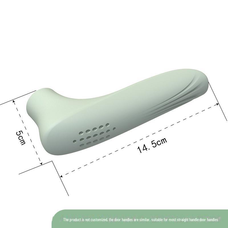 Силиконовая крышка дверной ручки: Бесшумная для детей, анти-столкновения, антистатическая, толстая обивка для ванных комнат