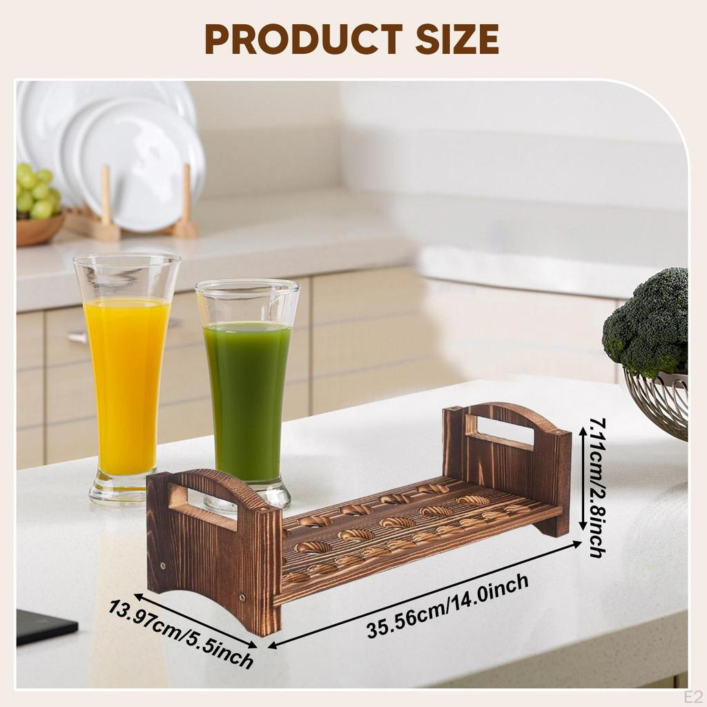 Wood Egg Holder Display Stand Easter Eggs Shelf Reusable Organizer, Storage Rack for Freezers