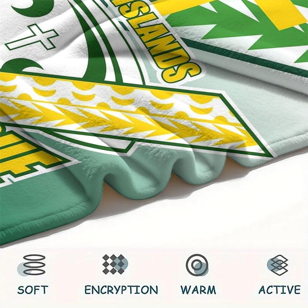 1PC Jamaica Rugby League Patterned Flannel Blanket Suitable For All Seasons for Home Decor Warmth and Comfort Gifts Holiday Present