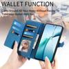 For Honor Magic8 5G Zipper Wallet Case with Strap Flower Imprint PU Leather Phone Cover