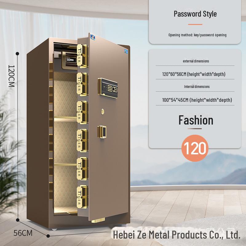 Tiger Brand All-Steel Fingerprint Safe for Home/Office - Anti-Theft Small Safe Deposit Box