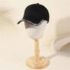 Adjustable Rhinestone Baseball Cap Elegant Streetwear Cap Diamond Brim Cap  Couple Accessories