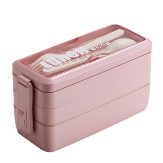 Коробка для обеда 750 мл/1000 мл, легкая, удобная для переноски, двух-/трехслойная коробка для бенто для пикника, школьного офиса