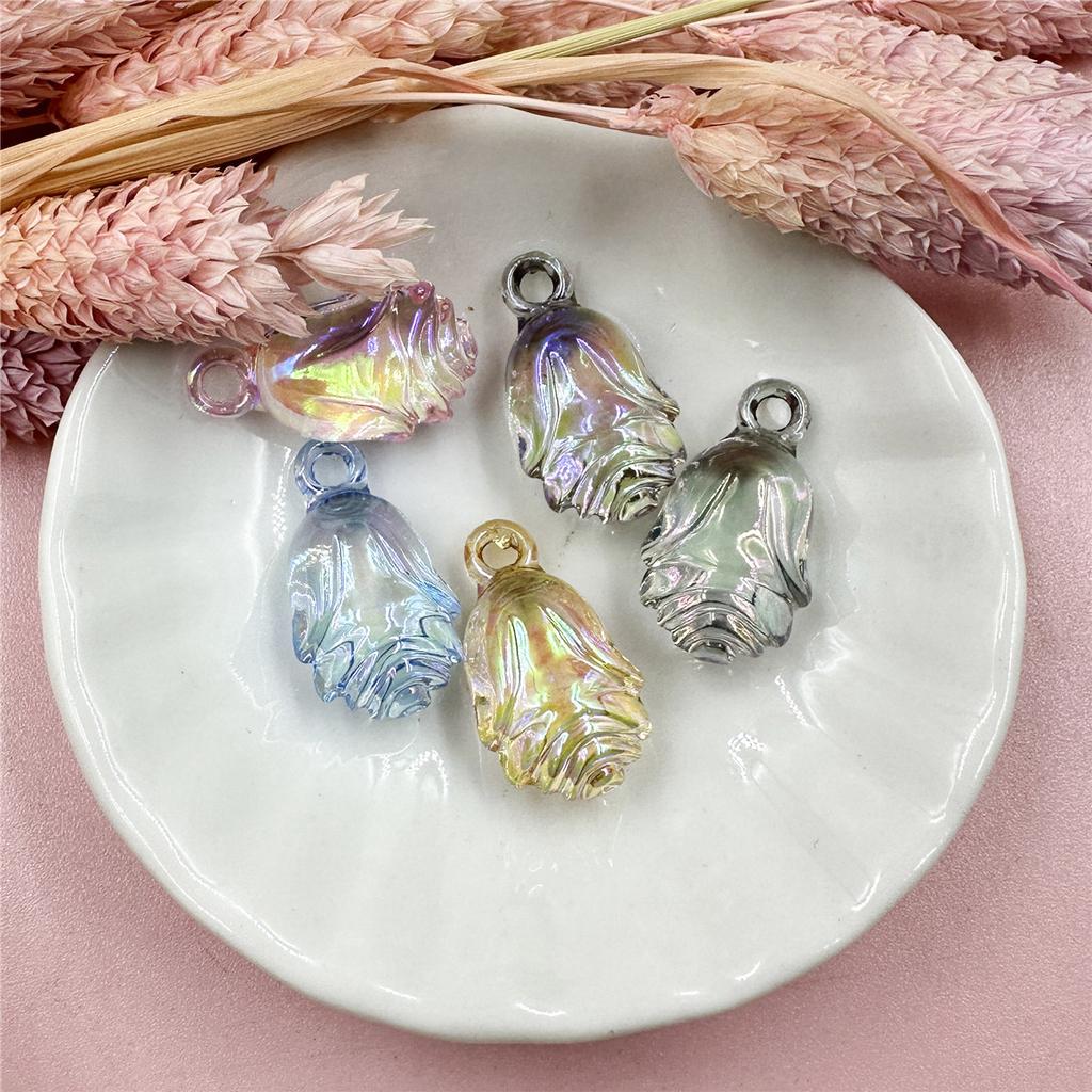 Товары для вечеринок Акриловые серьги 13*24 мм 5 шт. Брелок DIY Ювелирные изделия Аксессуары Мода Для Браслета Ожерелья Изготовление Свободные Бусины Шампанского Розового Цвета