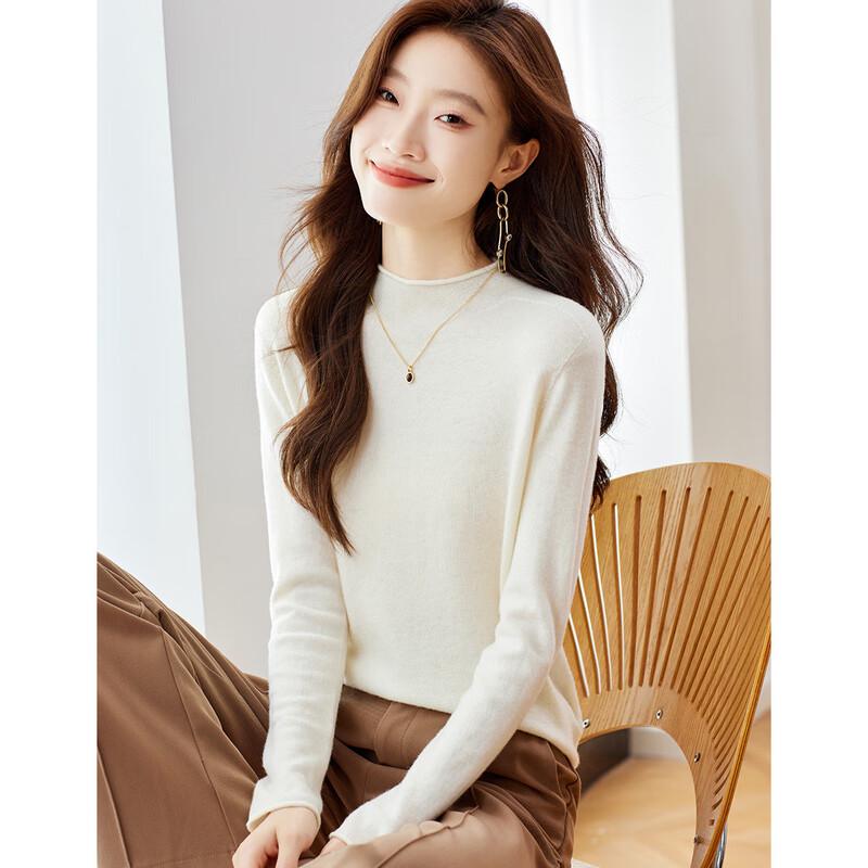 Srcr Women's 100% Pure Wool Turtleneck Sweater