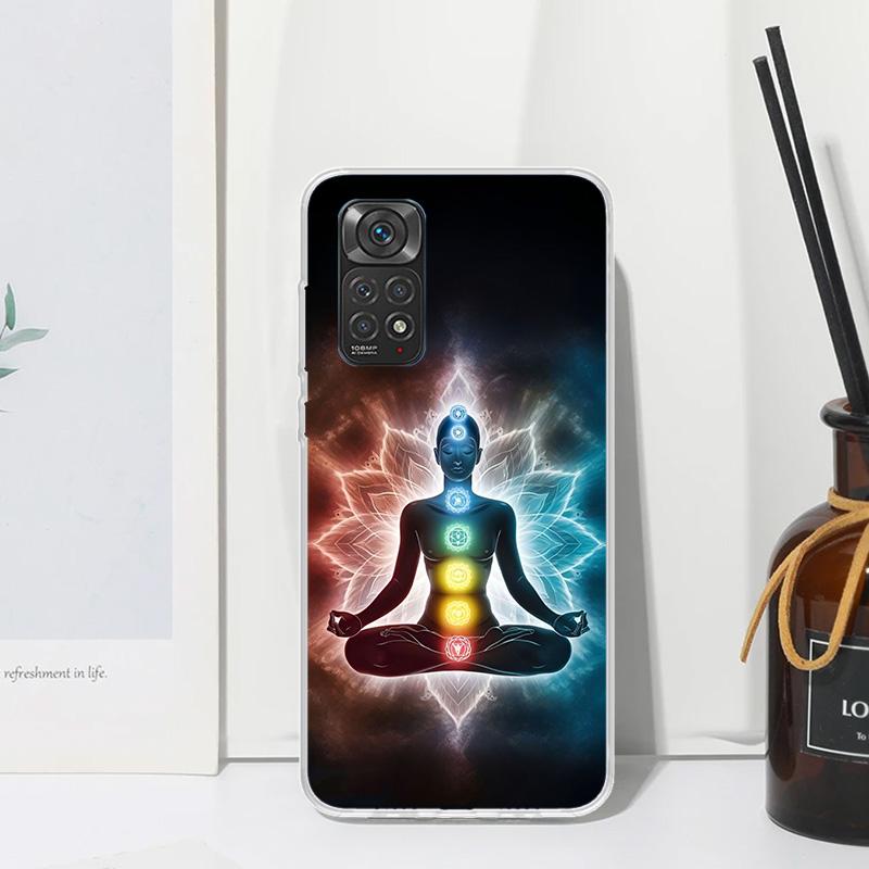 Yoga Chakra Spiritual Energy Universe Phone Case For Xiaomi Redmi Note 15 13 14S 14 Pro Plus 12S 11S 10S 12 11E 10 11T Art Funda