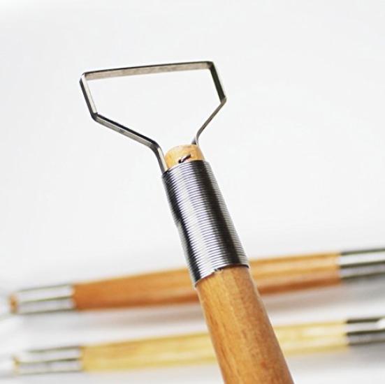 Керамические инструменты Плоская проволока Фиксированные принадлежности, Набор, Набор из 7 предметов, Глина, Проволока, C14, Шпатель, Наконечник,