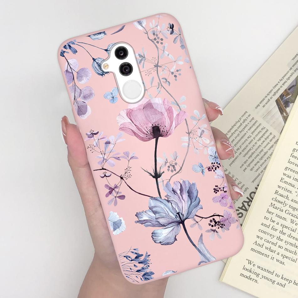 Case For Huawei Mate 20 lite Cute Astronaut Soft Matte Silicone Bumper For Huawei Mate 20lite Phone Back Cover Coque Bumper Capa