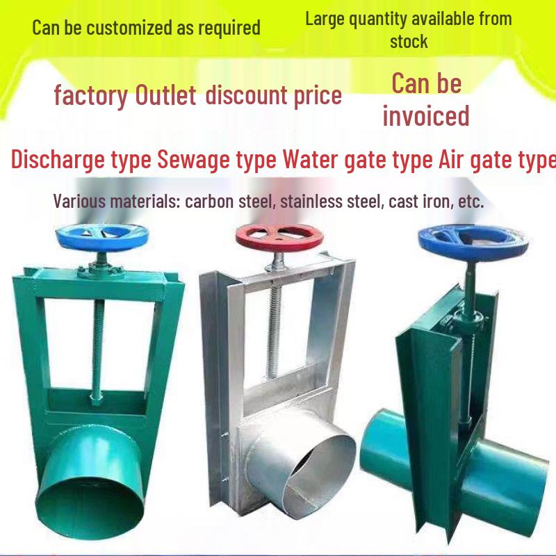 Aokewen Manual Square Port Stainless Steel Slide Gate Valve