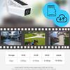 Солнечная камера, 3 МП, питание от батареи, Wi-Fi, IP-камера, уличная беспроводная камера наблюдения, 4 МП, водонепроницаемая, IP66, CCTV PIR
