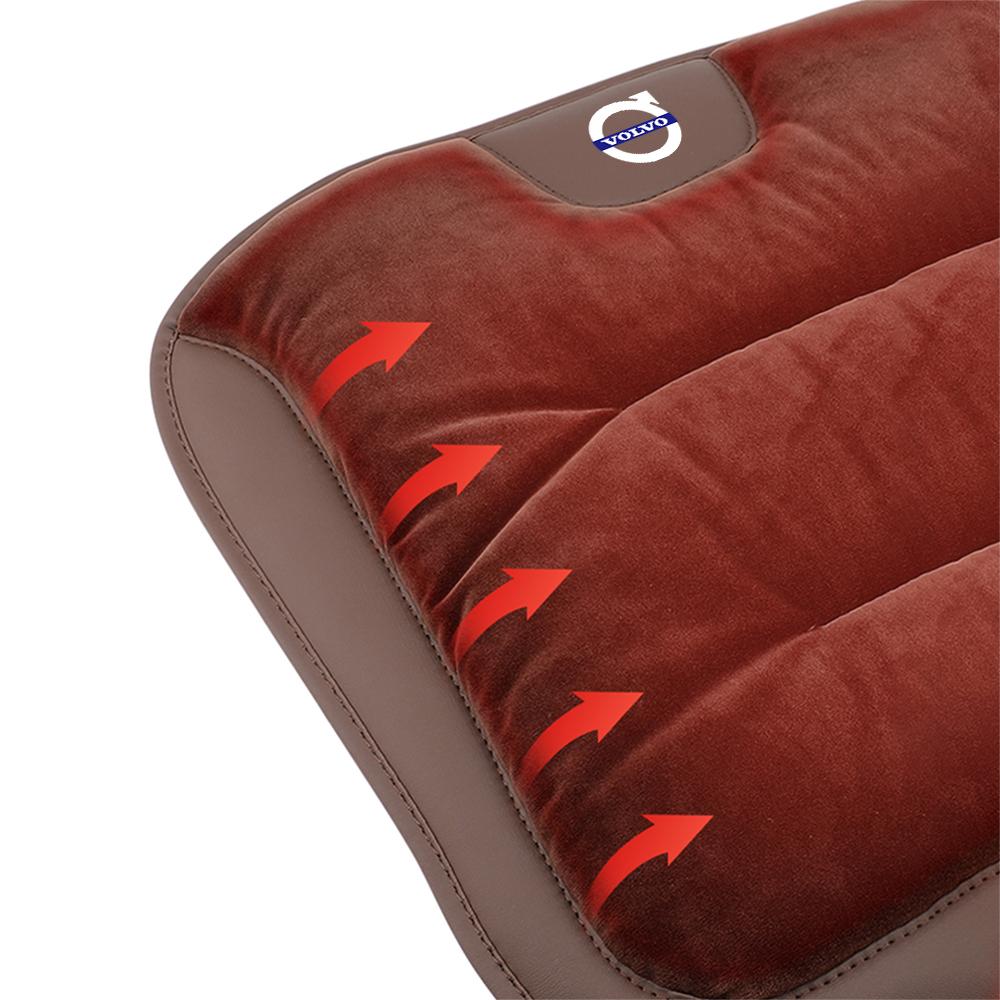 lqrwg6 Flannel Car Front Rear Cushion Seat Cover Four Seasons Anti Slip Breathable Seat Pad For Volvo Rdesign AWD V60 S60 V50 XC90 XC40