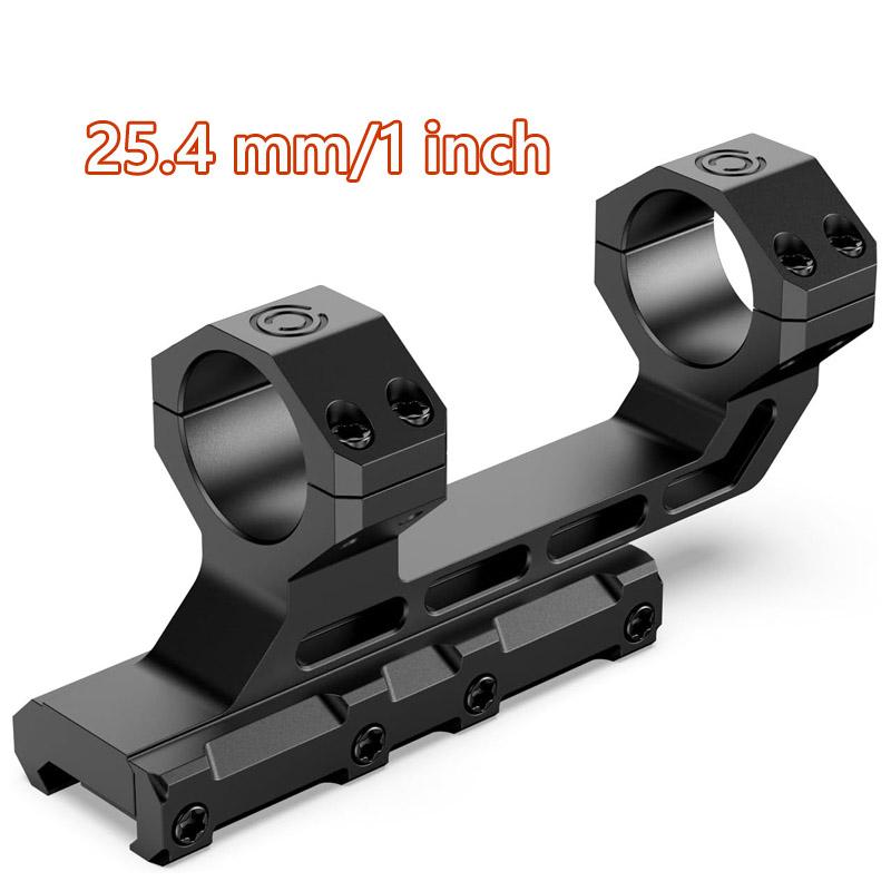 CVLIFE Cantilever Scope Mounts Offset Dual Ring One-Piece Scope Mount Picatinny Base with Enhanced Four Recoil Lugs Height 1.57"
