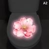 Glow-In-The-Dark Lotus Toilet Stickers Removable Self-Adhesive Bathroom Decor Decals Wall Sticker Home Decor Toilet Seat Sticker