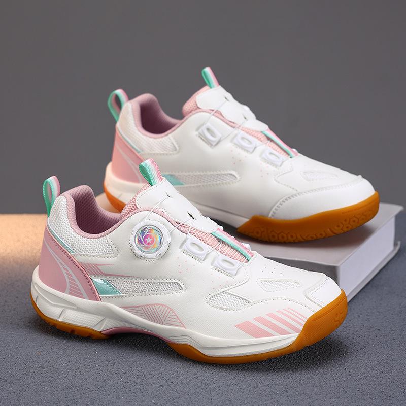 Унисекс Дышащие Легкие Кроссовки для Бадминтона и Тенниса с Вращающейся Пряжкой
