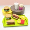 Children Kitchen Toys Play Food Set Mainan Artificial Hamburger Bread Fries Fast Food Pretend Play Kitchen Toys For Kids
