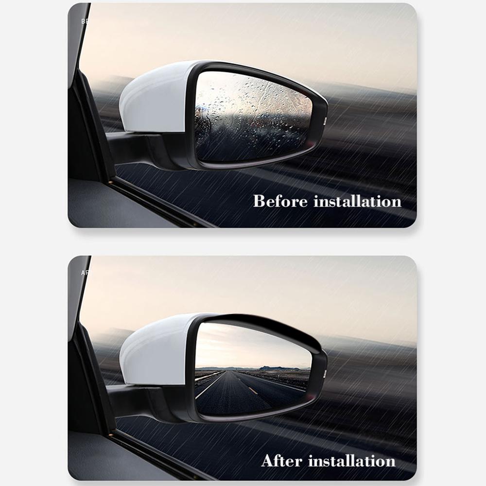 2PCS Car Rearview Mirror Rain Eyebrow For Mercedes Benz W108 W109 W116 W126 W140 W187 W220 W221 W222 W223 S-Class Grand Edition EE4