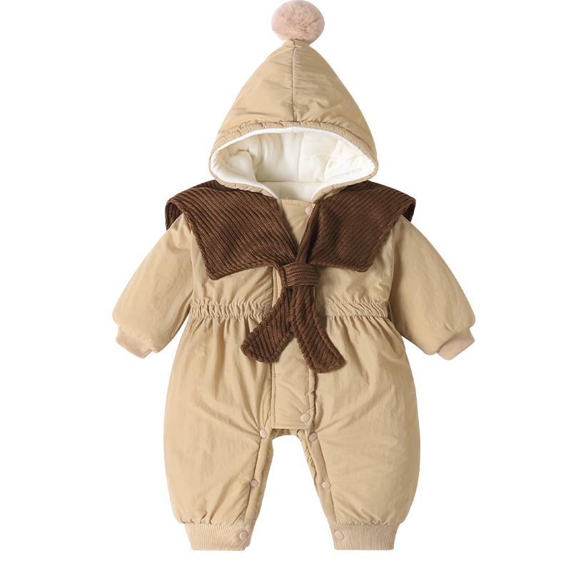 Теплый хлопковый комбинезон Youqi Baby на осень и зиму