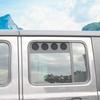 For Jeep Wrangler JL 2018 Up Car Rear Window Vent Louver Sun Shield Panel Cover Decoration Aluminum Alloy