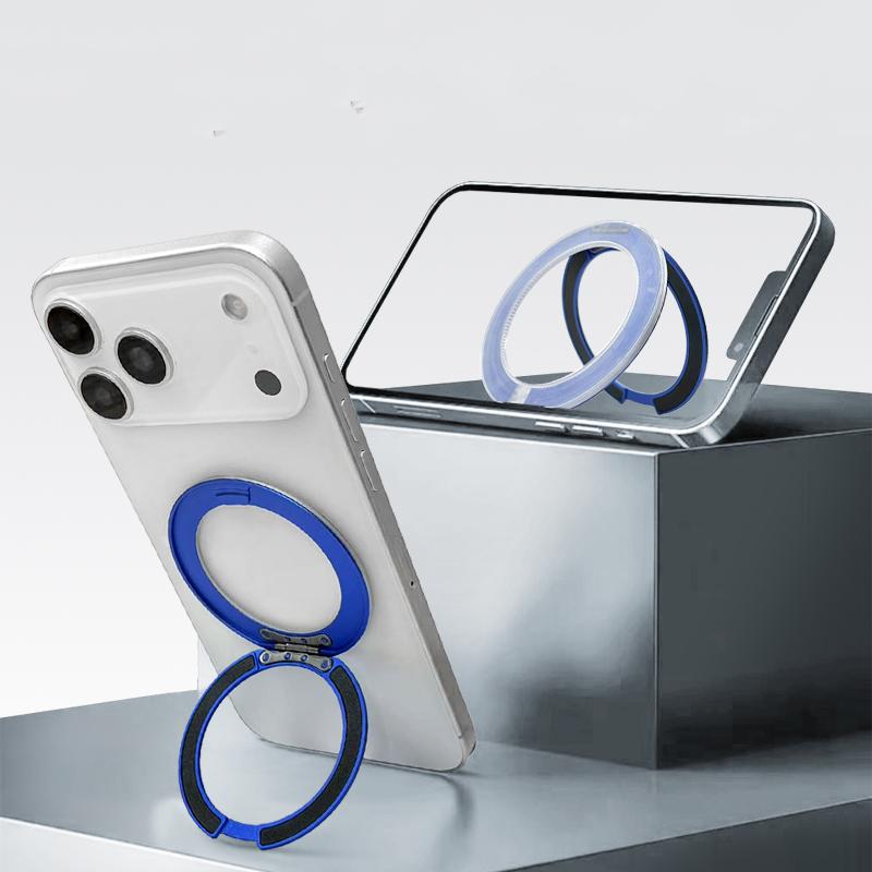 Magnetic Ring Holder Stand for Magsafe Iphone 17 Pro Max 17E 16E 16 Plus 15 14 13 12 11 Xs Mag Safe 360 Degree Rotating Bracket Phone Case Accessories