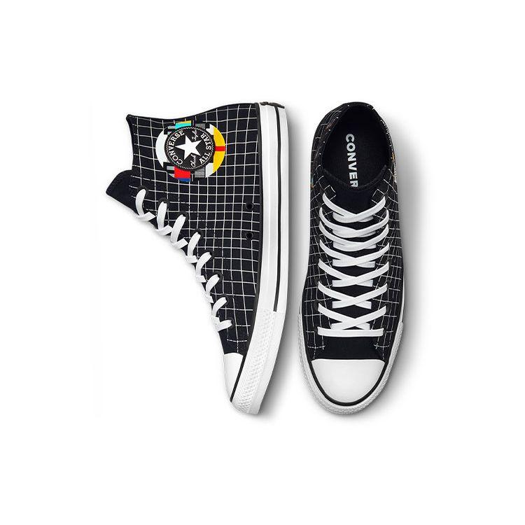 Converse Кроссовки унисекс Chuck Taylor All Star в крупную сетку, черные винтажно-белые, мультицветные A03782C