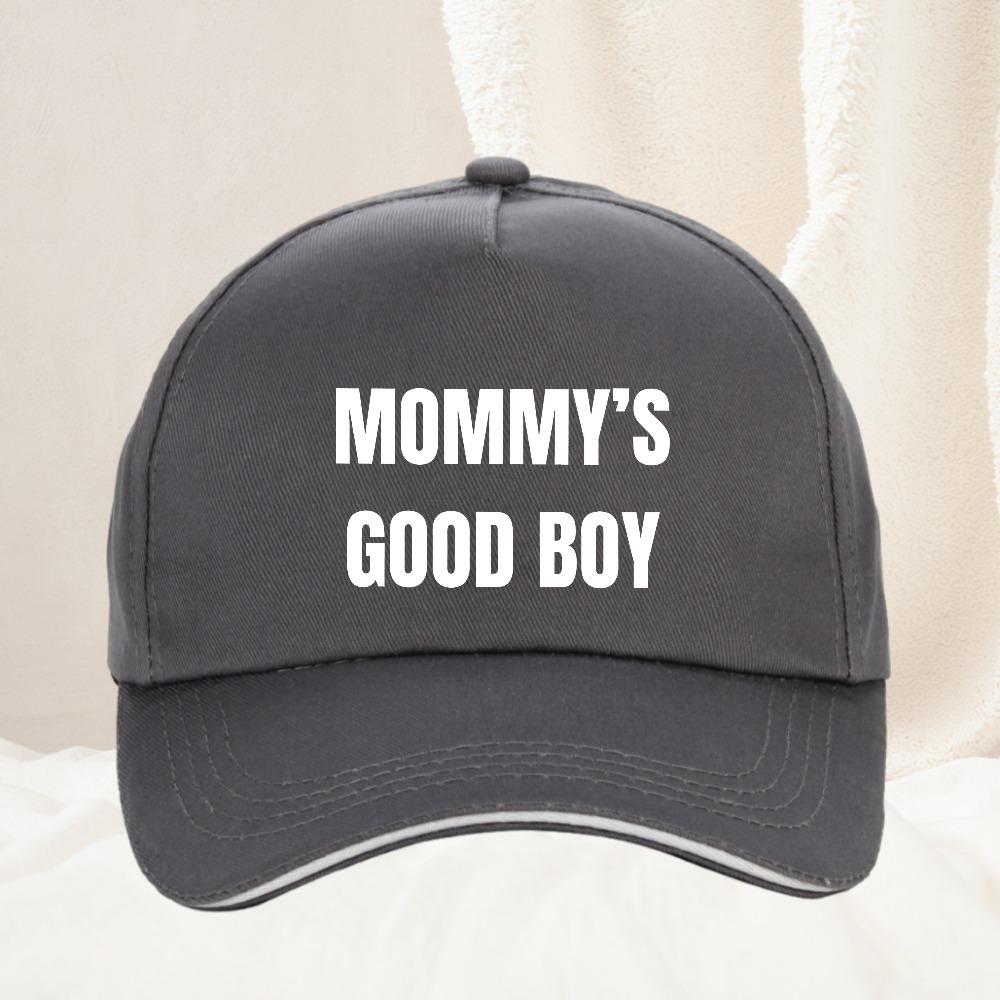 Смешная унисекс Кепка с принтом MOMMYs GOOD BOY, модная, с юмором, для женщин и мужчин, регулируемая, для улицы, бейсболка