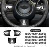 for MINI Cooper Countryman R60 R55 R56 R57 2010 2011 2012 Real Hard Carbon Fiber Car Steering Wheel Cover Trim Accessories