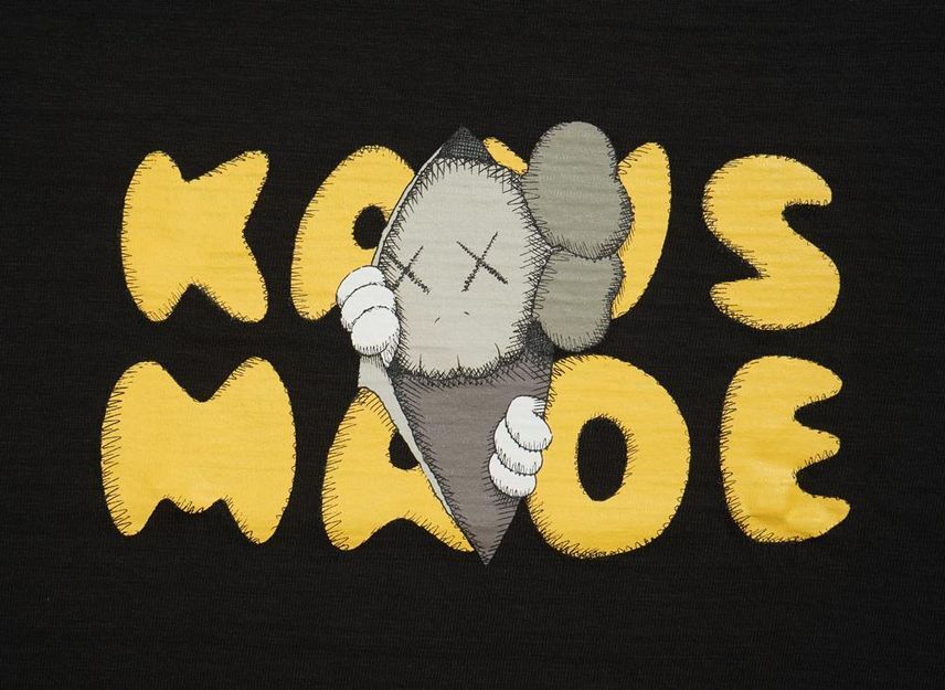 HUMAN MADE x KAWS Футболка с принтом Kaws Made #1 Черная