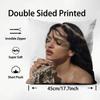 RRosalia Singer Cushion Cover Plush Fabric Soft DoubleSided Printed Sofa Warm Winter Home Child Gift Pillow Case