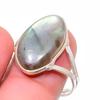 Лабрадорит Ручной работы Серебро 925 пробы Ювелирное кольцо Размер 10 t3S20