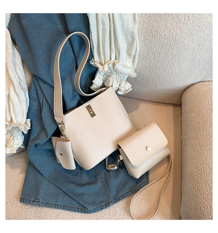 Сумка-ведро Commuter большой вместимости для женщин 2024 года, новая высококачественная сумка через плечо в стиле иностранного стиля для мам, сумка-мессенджер для женщин