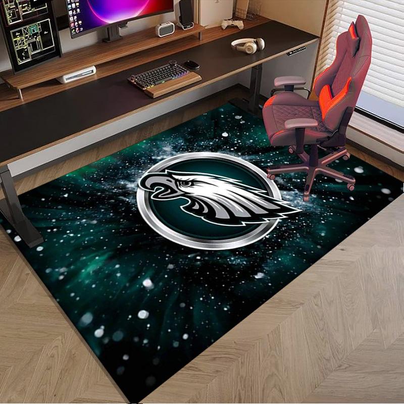 Коврик Philadelphia Eagles для офиса, Коврик под кресло, Декоративный ковер, Коврик для гостиной, Большой размер, Подарки для фанатов, Рождественские подарки
