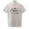 Prada UJN555_R182_125E L Short Sleeve T-shirt White Cotton Mens