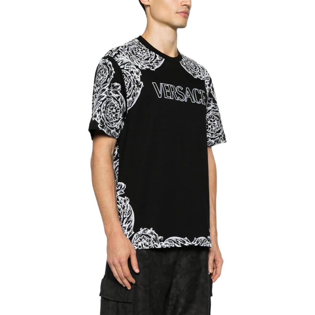 VERSACE FW23 T Shirt Men's Black 1013302-1A09868-2B020