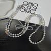 Pvc Long Crossbody Phone Lanyard With Crystal Beads And Bow For Women And Men