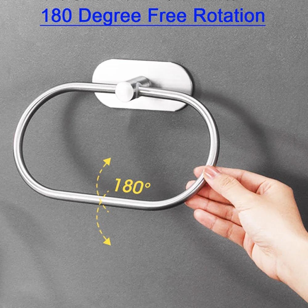 Держатель для полотенец из нержавеющей стали, самоклеящаяся вешалка для полотенец в ванную, черная вешалка для мытья рук, рейка, аксессуары для хранения на кухне