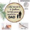 2D Flat - A Vintage Aluminum Sign for Father'S Day Gifts, Measuring 7.87X7.87 Inches, Featuring a Round 2D Design. This Warm Decoration for