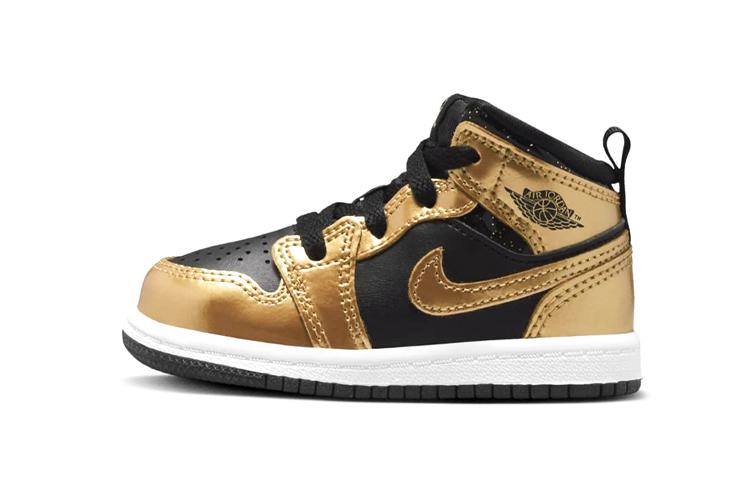 Jordan 1 Mid SE Metallic Gold Black TD DR6969-071