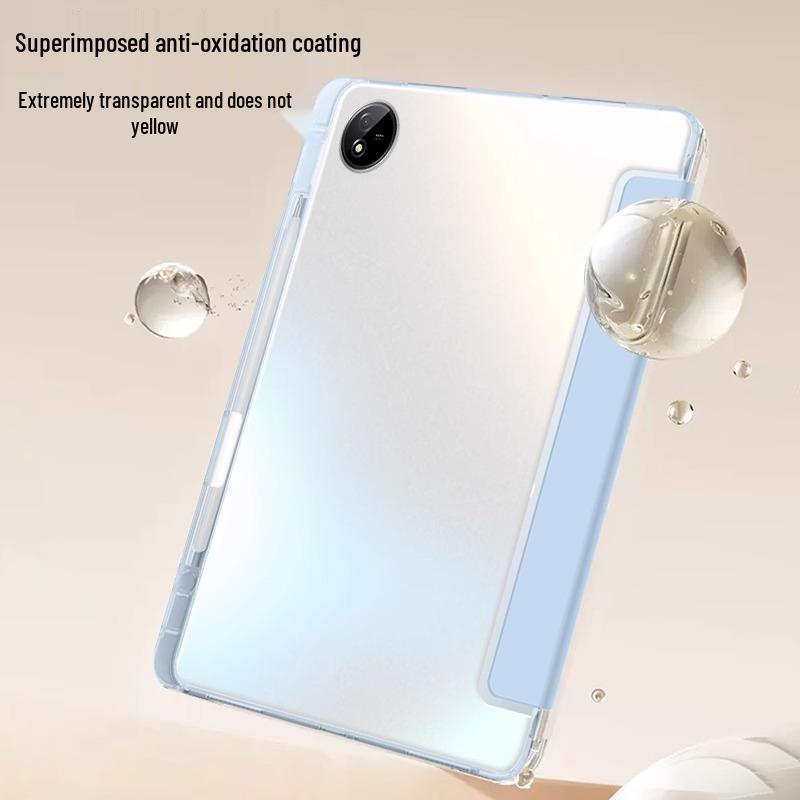 Магнитный чехол-трифолд для OppoPad3 Pro со слотом для стилуса - Полная силиконовая обертка, Защита от падений