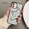 Liquid Swirl Contemporary Abstract In Light Sage Green Grey Phone Case for iPhone 11 12 13 14 Pro Max Mini XR XS SE2020 7 8 Plus