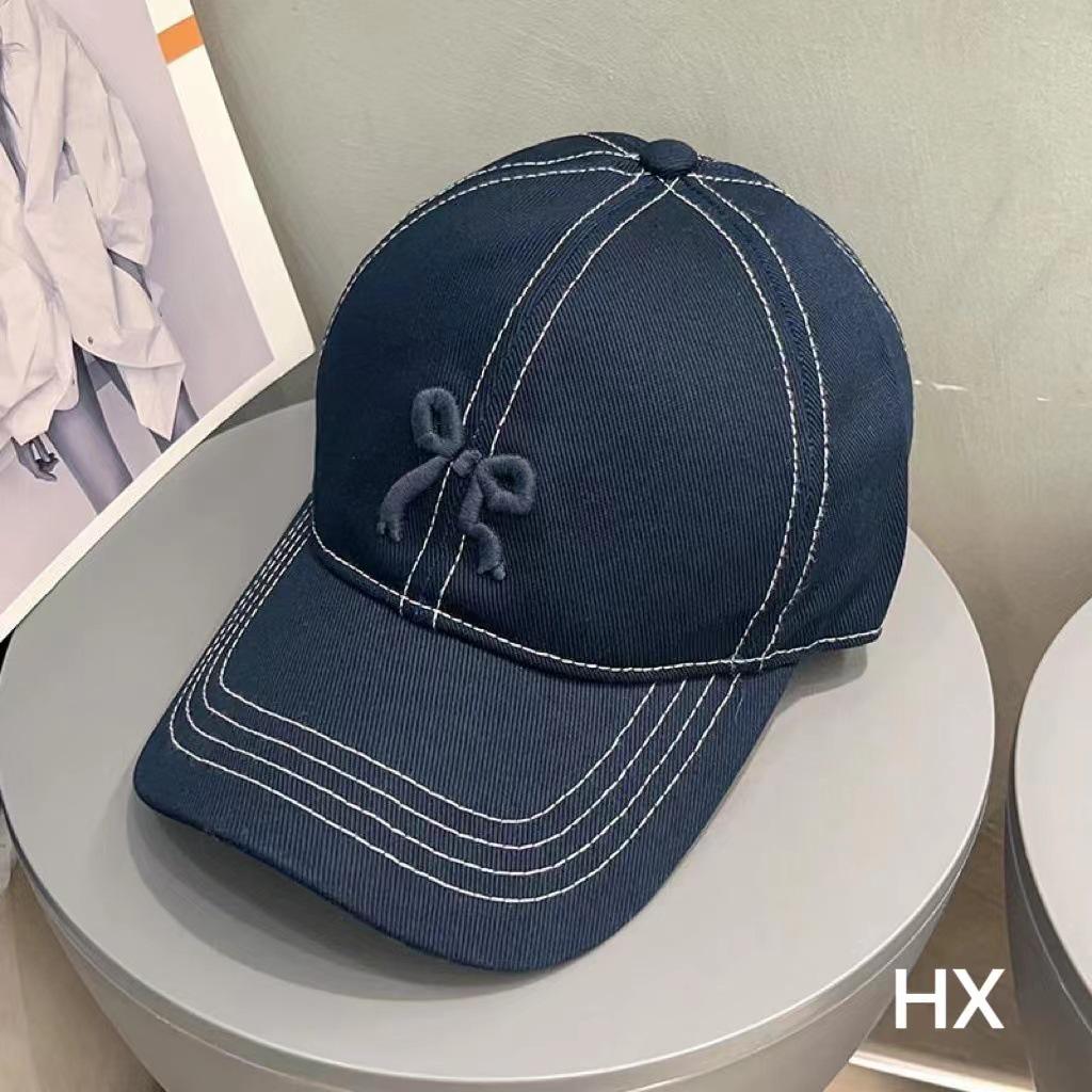 2024 Женская бейсболка с корейской 3D вышивкой: Повседневный дизайн солнцезащитного козырька Duckbill для более стройного образа