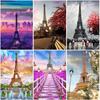 DIY Diamond Embroidery 5D Landscape Full Round Diamond Painting Iron Tower Home Decor Mosaic New Arrival Handmade Gift